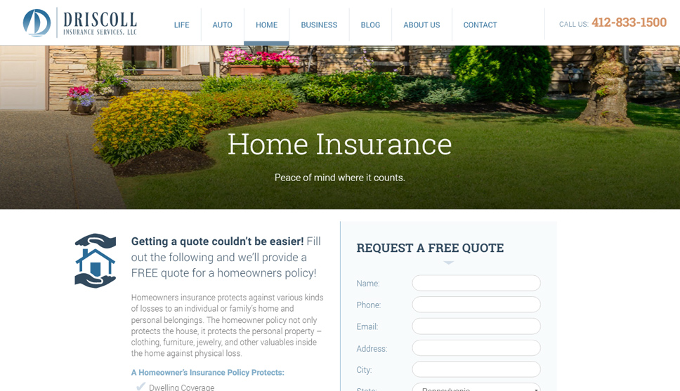 Driscoll Insurance Website