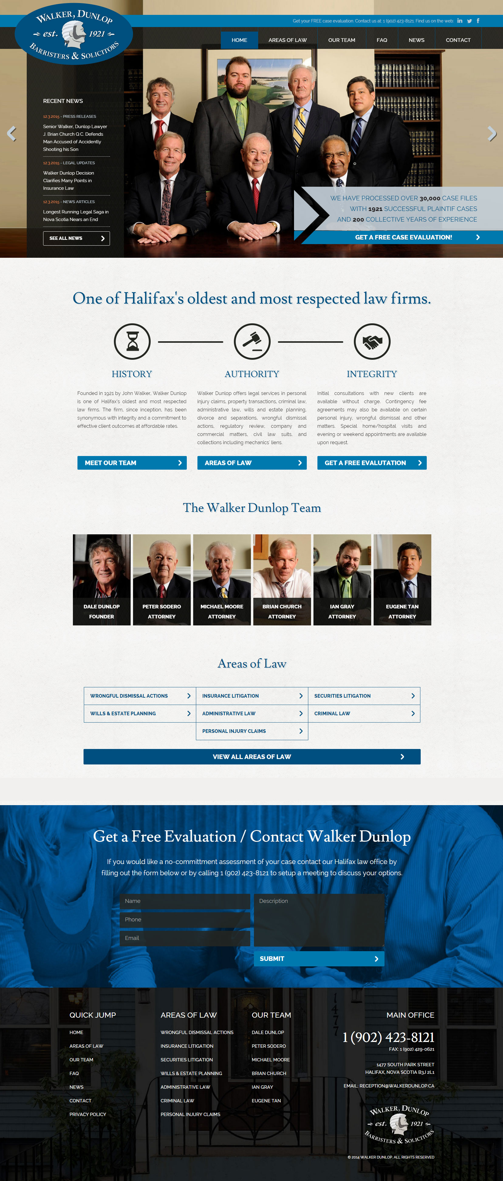 Walker Dunlop Law Web Design