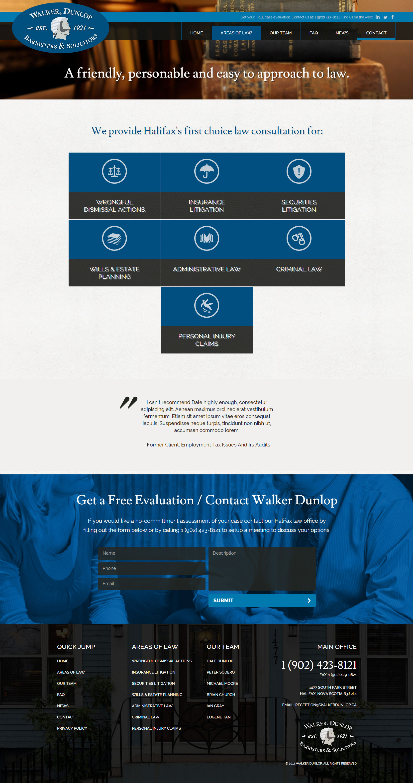 Walker Dunlop Law Web Design